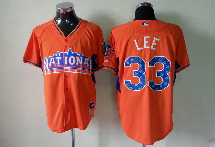 Lee Philadelphia Phillies orange jersey