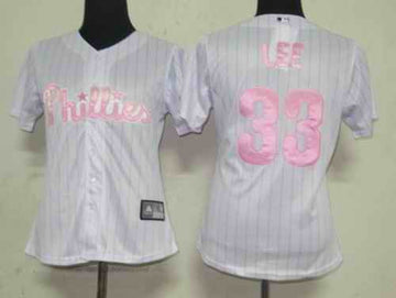 Lee White Philadelphia Phillies pink jersey