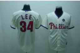 Cliff Lee Philadelphia Phillies cream jersey