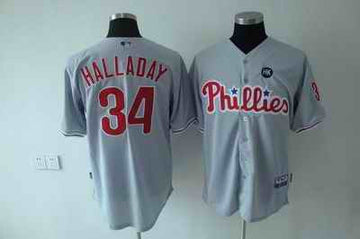Halladay Philadelphia Phillies grey jersey