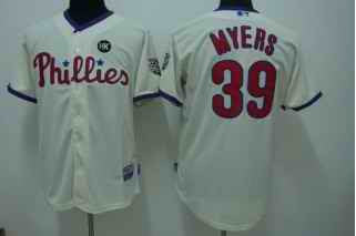 Brett Myers Philadelphia Phillies cream jersey