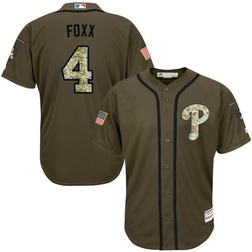 Jimmy Foxx Philadelphia Phillies green Salute To Service jersey