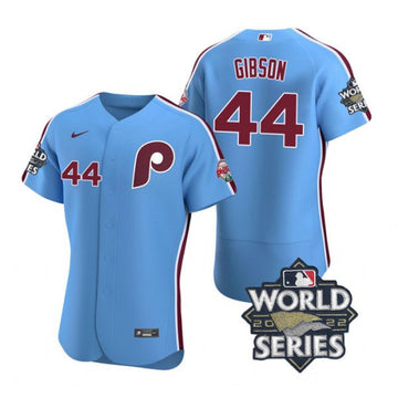 Kyle Gibson Philadelphia Phillies blue jersey