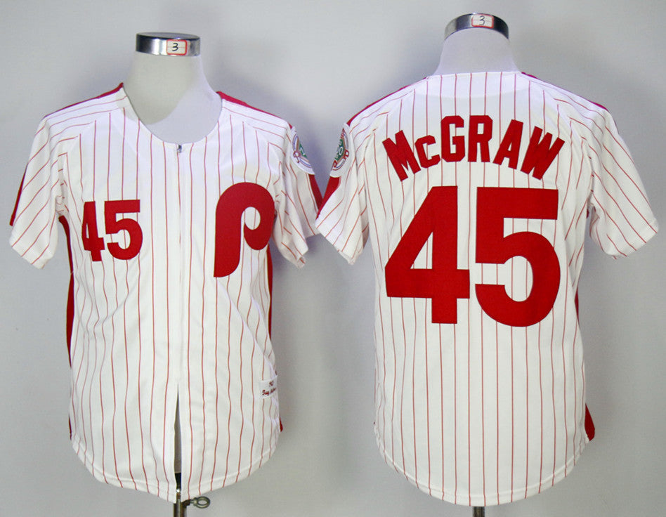 Tug McGraw Philadelphia Phillies white jersey
