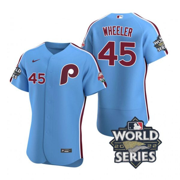 Zack Wheeler Philadelphia Phillies blue jersey