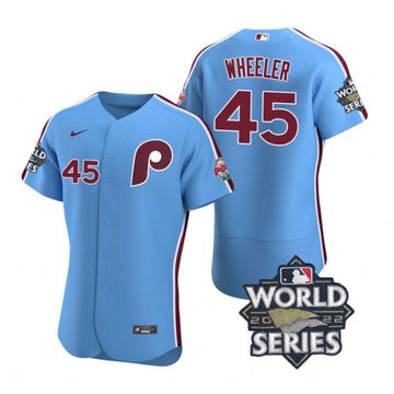 Zack Wheeler Philadelphia Phillies blue jersey
