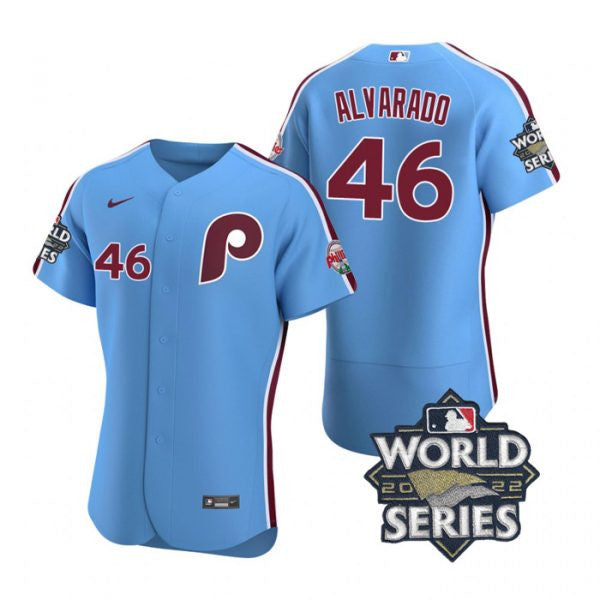 Jose Alvarado Philadelphia Phillies blue jersey