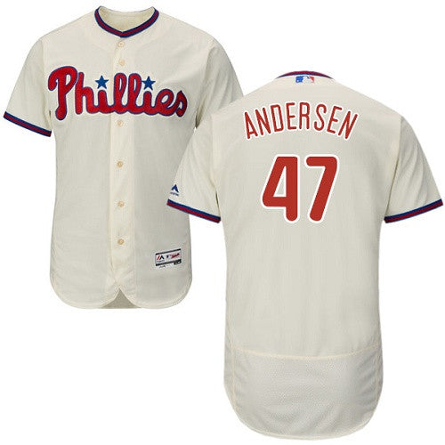 Larry Anderson Philadelphia Phillies cream jersey