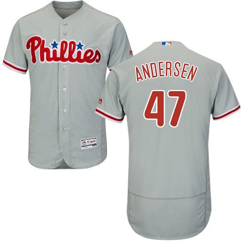 Larry Anderson Philadelphia Phillies gray jersey
