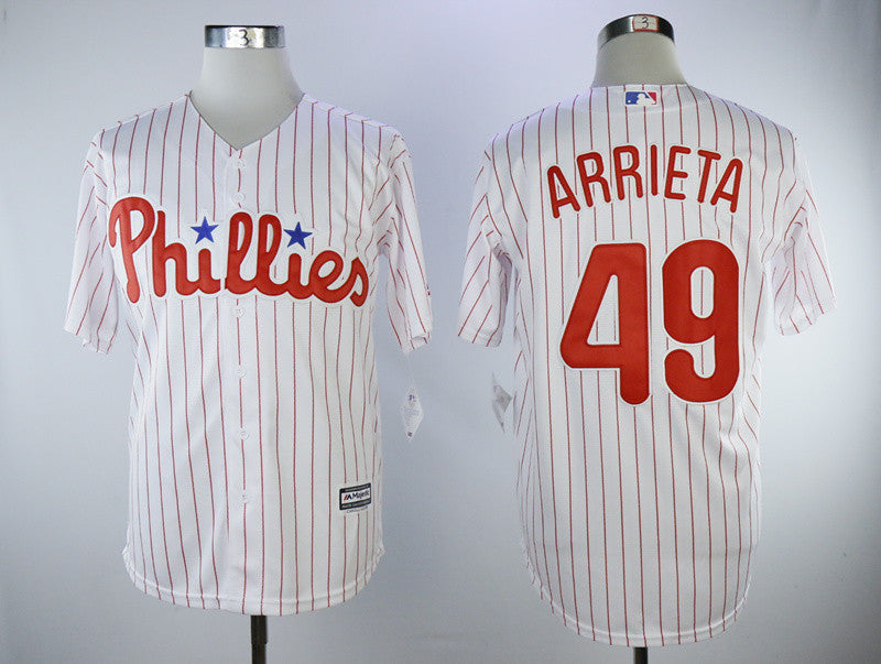 Jake Arrieta Philadelphia Phillies white jersey