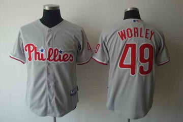 Worley Philadelphia Phillies grey jersey