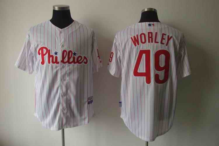 Worley Philadelphia Phillies white jersey