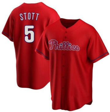 Bryson Stott Philadelphia Phillies red jersey