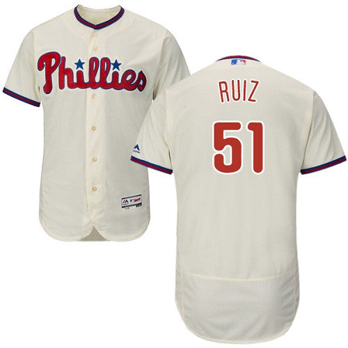 Carlos Ruiz Philadelphia Phillies cream jersey