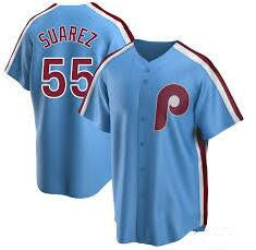 Ranger Suarez Philadelphia Phillies blue Cooperstown jersey