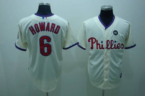Ryan Howard Philadelphia Phillies cream jersey
