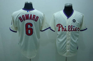 Ryan Howard Philadelphia Phillies cream jersey