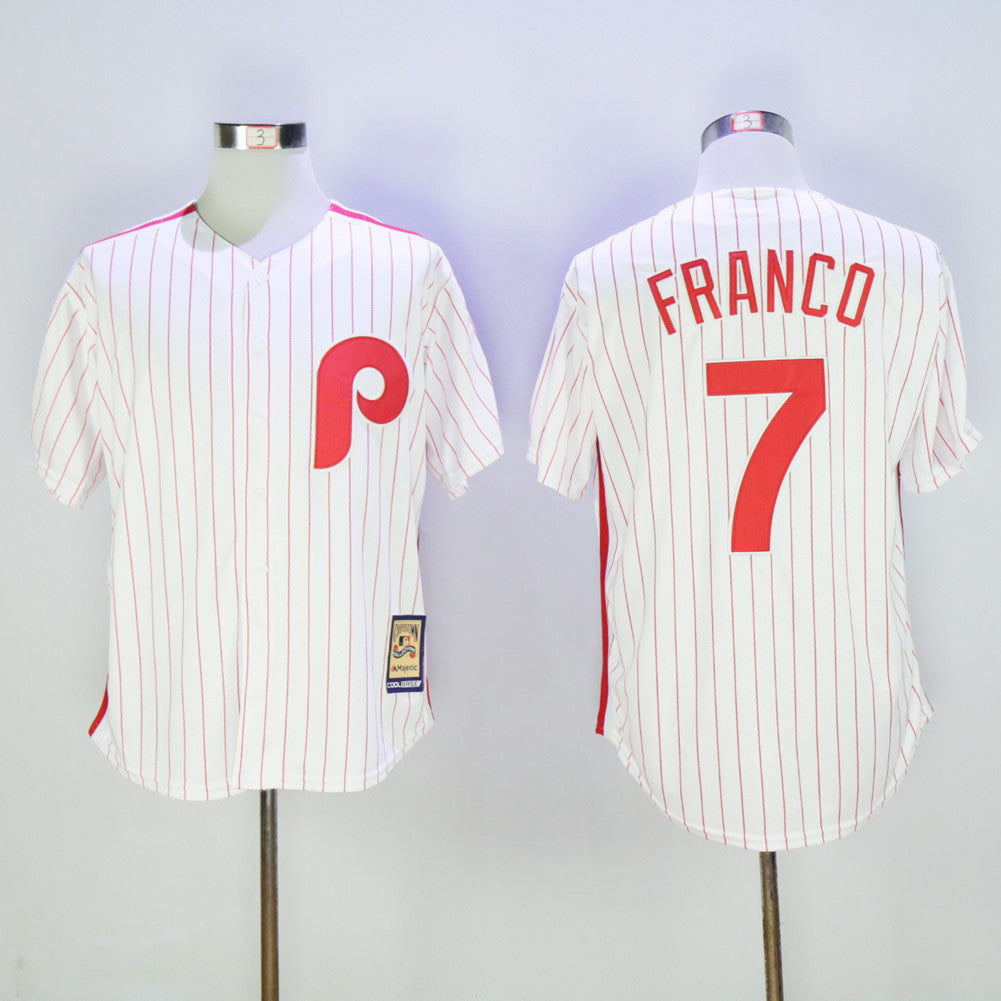 Maikel Franco Philadelphia Phillies white Cooperstown jersey