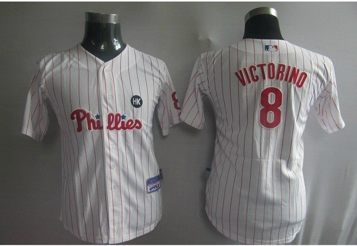 Victorino Philadelphia Phillies white jersey