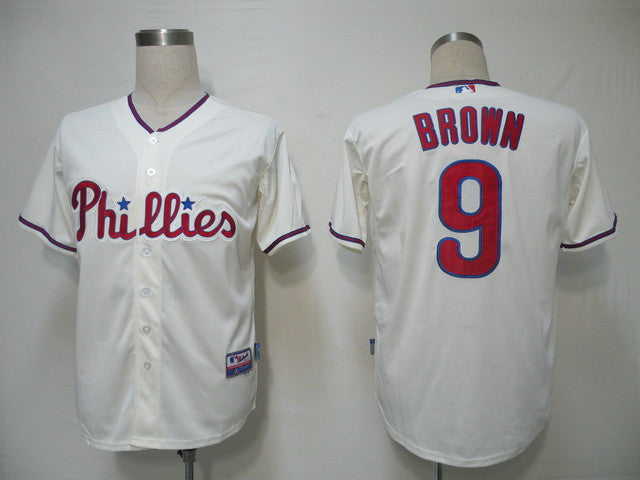 Domoic Brown Philadelphia Phillies cream jersey