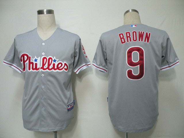 Domoic Brown Philadelphia Phillies grey jersey