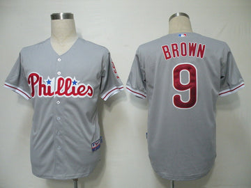 Domoic Brown Philadelphia Phillies grey jersey