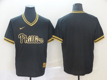 Blank Black Philadelphia Phillies gold Legend jersey