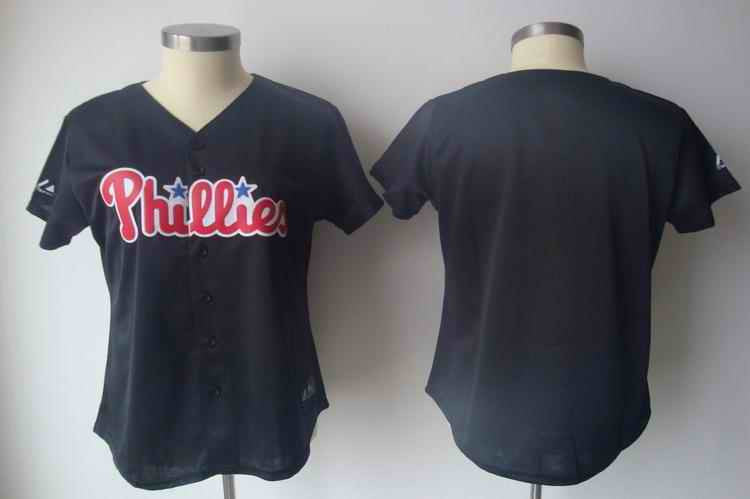 Custom Philadelphia Phillies black jersey