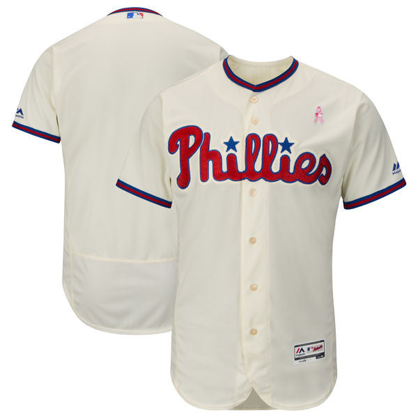 Custom Philadelphia Phillies cream jersey