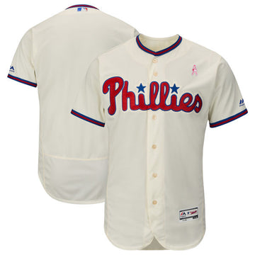 Custom Philadelphia Phillies cream jersey