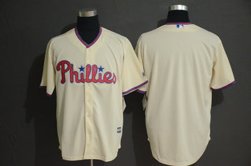 Custom Philadelphia Phillies cream jersey