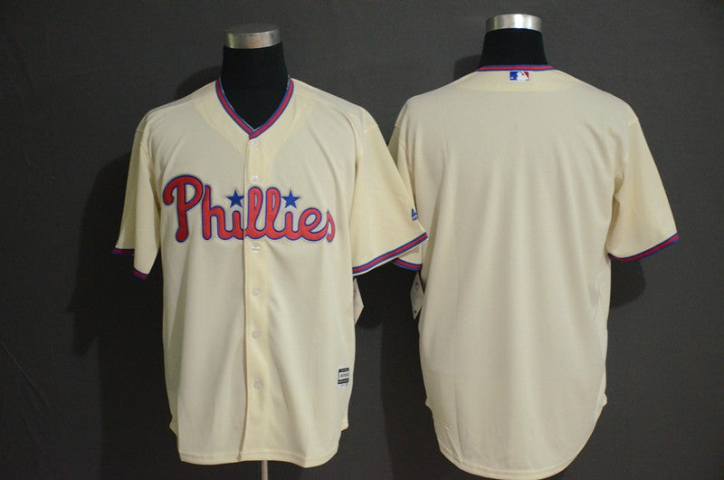 Custom Philadelphia Phillies cream jersey