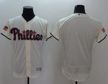 Custom Philadelphia Phillies cream Fashion jersey