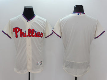 Custom Philadelphia Phillies cream jersey
