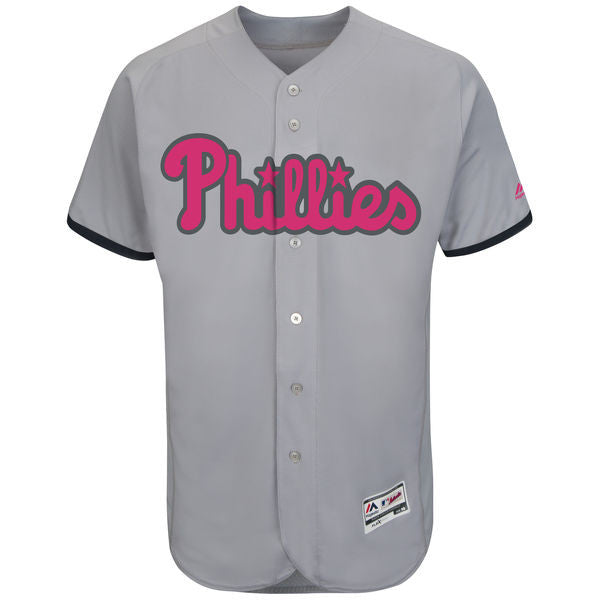 Custom Philadelphia Phillies grey jersey