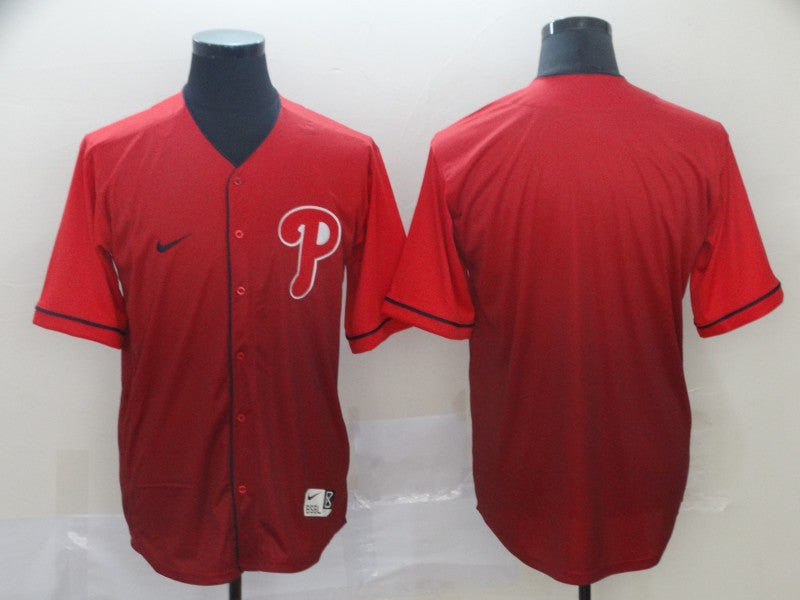 Custom Philadelphia Phillies red Fashion jersey