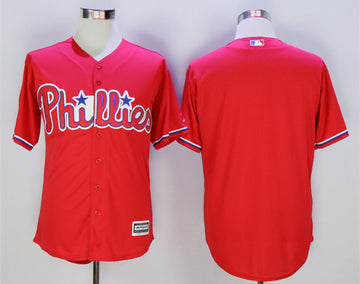 Custom Philadelphia Phillies red jersey