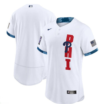 Custom Philadelphia Phillies white All-Star jersey