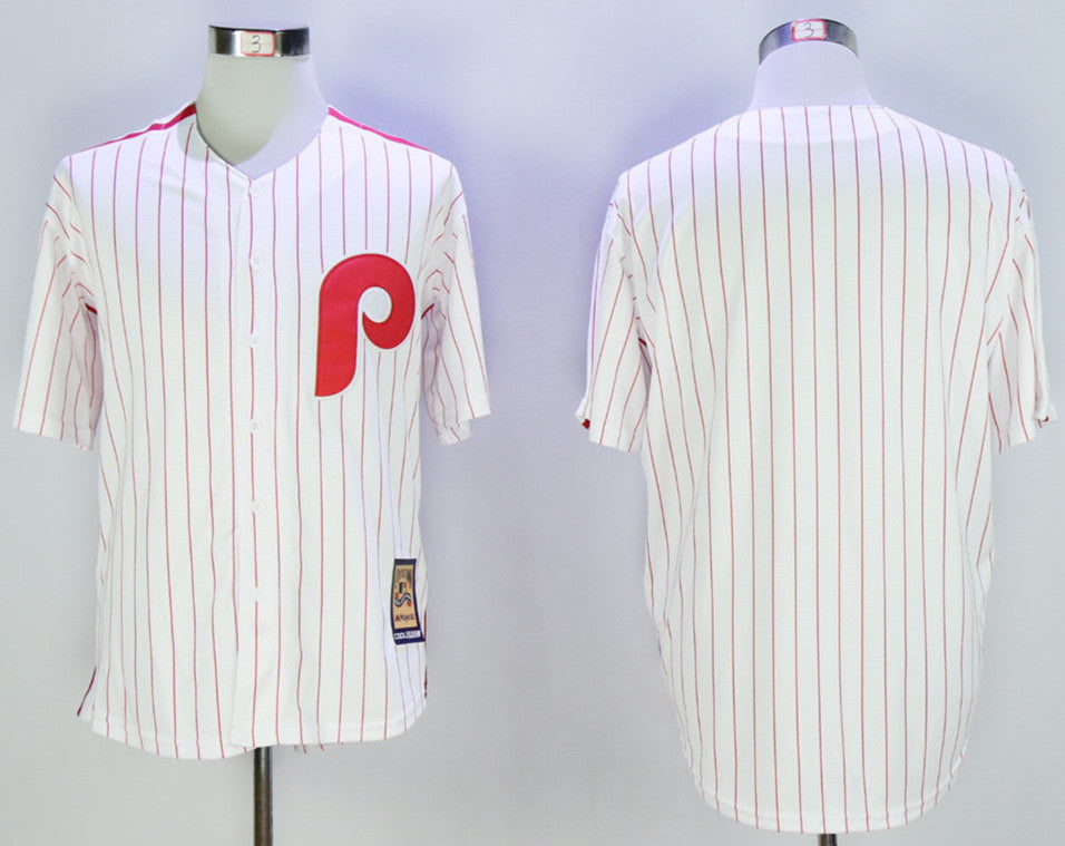Custom Philadelphia Phillies white Throwback jersey