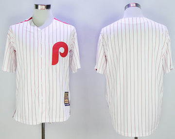 Custom Philadelphia Phillies white Throwback jersey