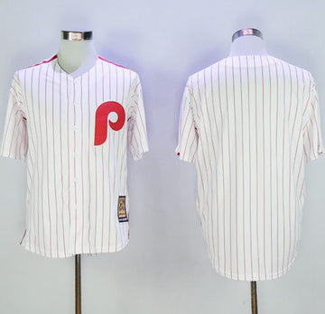 Blank White Philadelphia Phillies red Cooperstown jersey