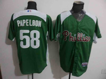 Phillis Phillis 58 Papelbon green jersey
