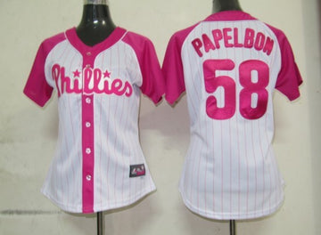 Phillis Phillis 58 Papelbon pink Fashion jersey