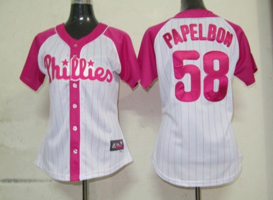Phillis Phillis 58 Papelbon pink Fashion jersey