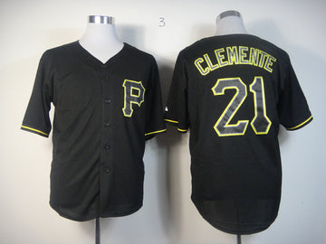 Clemente Pittsburgh Pirates black Fashion jersey