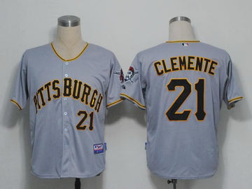 Clemente Pittsburgh Pirates grey jersey