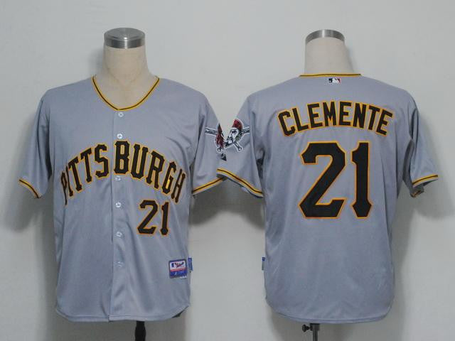 Clemente Pittsburgh Pirates grey jersey