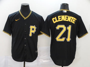 Roberto Clemente Pittsburgh Pirates black jersey