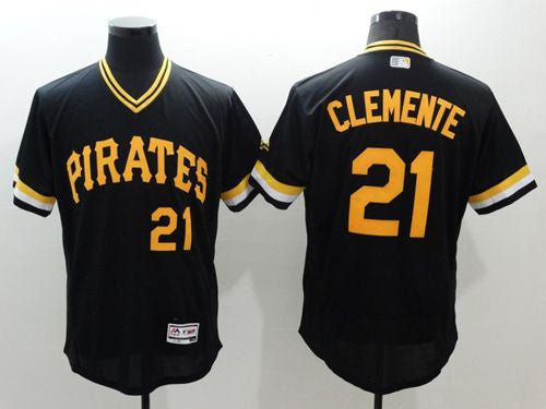 Roberto Clemente Pittsburgh Pirates black Authentic jersey