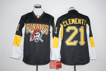 Roberto Clemente Pittsburgh Pirates black jersey